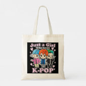 K-Pop gewoon een meisje dat van de Koreaanse Pop v Tote Bag (Achterkant)