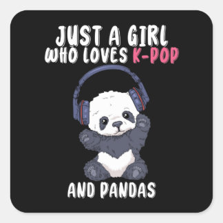 K Pop Gifts Girls Vrouwen Muziek Panda Koreaanse P Vierkante Sticker