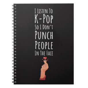 K-pop Gifts Hand Symbool Hart Koreaanse Vinger Notitieboek