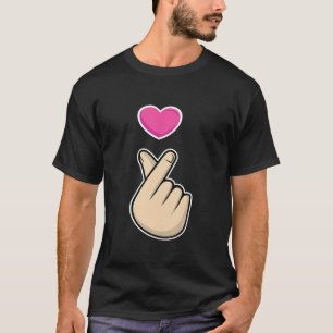 K Pop Hand Symbool Kpop Hart Koreaans Liefde Muzie T-shirt