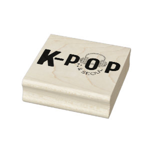 K-Pop Heart & SEOUL Rubber Stamp Rubberstempel