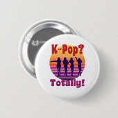 K-Pop? Helemaal! - Retro klassieke muziek Ronde Button 5,7 Cm (Voorkant /achterkant)