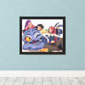 K Pop Hunter Design Canvas Afdruk (Insitu (Houten vloer))