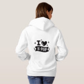 K-Pop/ I Heart K-Pop Trui Hoodie (Achterkant volledig)