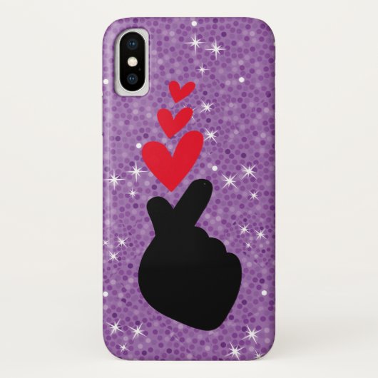 K-Pop | Idol Finger Heart ❤ Love Symbol Phone Case (Achterkant)
