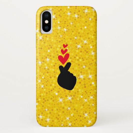 K-Pop | Idol Finger Heart ❤ Love Symbol Phone Case (Achterkant)