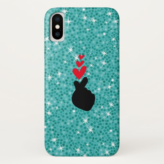 K-Pop | Idol Finger Heart ❤ Love Symbol Phone Case (Achterkant)