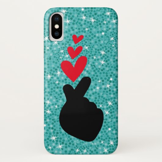 K-Pop | Idol Finger Heart ❤ Love Symbol Phone Case (Achterkant)