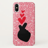 K-Pop | Idol Finger Heart ❤ Love Symbol Phone Case (Achterkant)