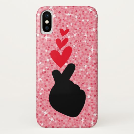 K-Pop | Idol Finger Heart ❤ Love Symbol Phone Case (Achterkant)