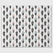 K-Pop Idols Silhouette Aesthetic Seamless Pattern  Cadeaupapier (Vlak)