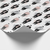 K-Pop Idols Silhouette Aesthetic Seamless Pattern  Cadeaupapier (Hoek)