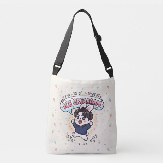 K-Pop Ijs Stray Rabbit Fandom Crossbody Tas (Voorkant)
