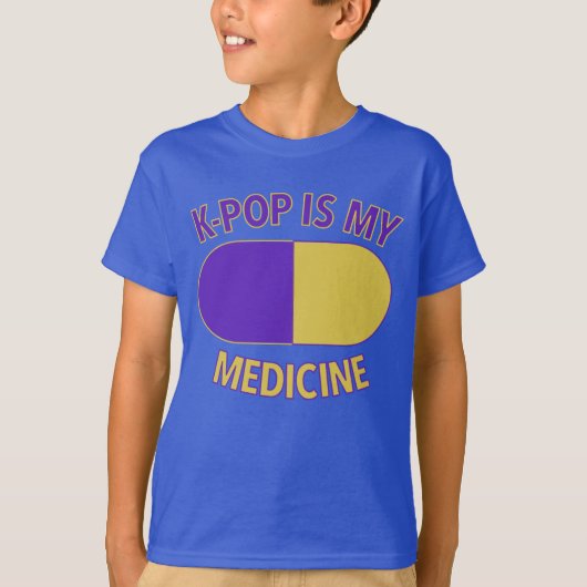 K-Pop is mijn medicijn Kinder T-shirt (Voorkant)