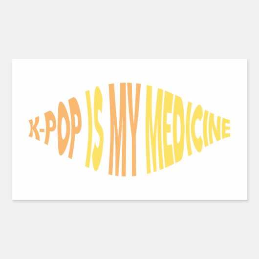 K-Pop is mijn medicijn Sticker versie 1 (Voorkant)