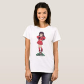 K-Pop Kerst Hart Meisje T-Shirt (Voorkant volledig)