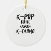 K-pop koffieramen k-drama keramisch ornament (Voorkant)