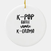 K-pop koffieramen k-drama keramisch ornament (Achterkant)