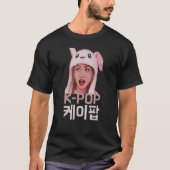 K Pop Konijnenkonijn Pet Zuid-Koreaans Meisje Muzi T-shirt (Voorkant)