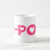 K-Pop Koreaanse golfkpop symbool hand en hart Koffiemok (Center)