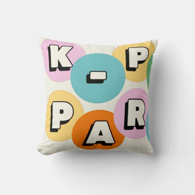 K-pop Koreaanse pop feestthema aangepaste naam Kussen (Voorkant)