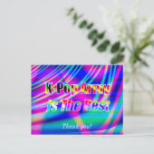 K-Pop Kunst Briefkaart (Staand voorkant)