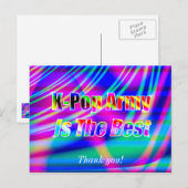 K-Pop Kunst Briefkaart (Voorkant / Achterkant)