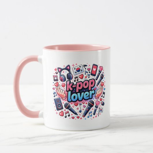 K-Pop liefhebber Mok (Links)