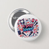 K-Pop liefhebber Ronde Button 5,7 Cm (Voorkant /achterkant)