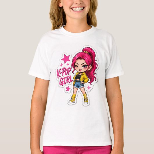K-pop meisjes T-shirt (Voorkant)