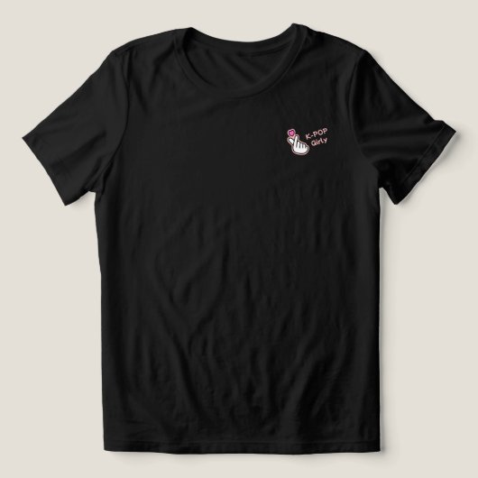 K-pop meisjeskleding Tri-Blend shirt (Design voorkant)