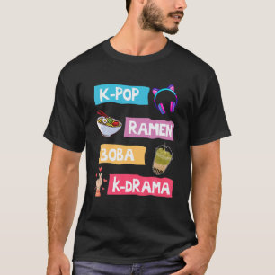 K-Pop Mode voor ventilatoren van koredrama T-shirt