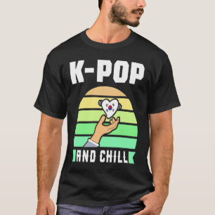 K Pop Music en Chill South Korea Panda Music Seou T-shirt