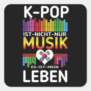 K-Pop Music Kpop K Pop Life Vierkante Sticker