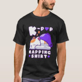 K-Pop Muziek Slaapkat K-Pop Napping T-shirt (Voorkant)