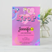 K-Pop Muziekster Koreaans Pop Thema Verjaardagsfee Kaart (Staand voorkant)