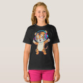 K-pop muziektijger dansen t-shirt (Voorkant volledig)