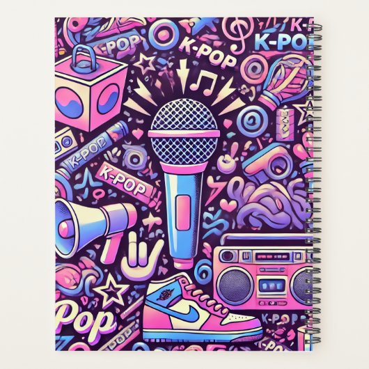 K-pop-Notitieboek Planner (Achterkant)