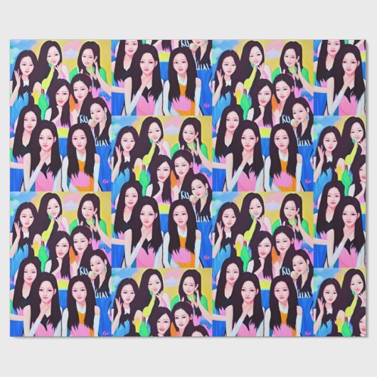 K Pop-omslagpapier Cadeaupapier (Vlak)