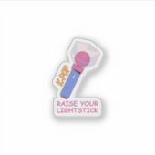 K-POP Raise your lightstick Sticker (Voorkant)