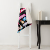 K-Pop, Ramen, Boba en Anime K-Drama Pattern Sherpa Deken (In situ)