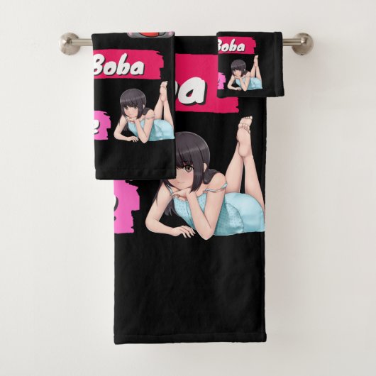 K-Pop, Ramen, Boba en Anime Pop Culture Fan Bad Handdoek (Insitu)