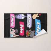 K-Pop, Ramen, Boba en Anime Pop Culture Fan Bad Handdoek (Handdoek)