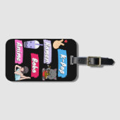 K-Pop, Ramen, Boba en Anime Pop Culture Fan Bagagelabel (Voorkant (horizontaal))