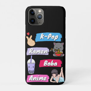 K-Pop, Ramen, Boba en Anime Pop Culture Fan Case-Mate iPhone Case