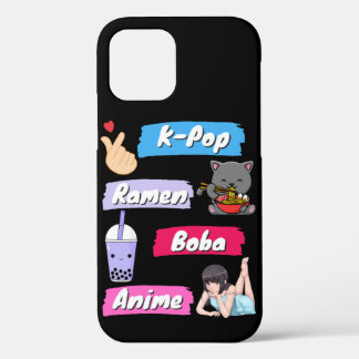 K-Pop, Ramen, Boba en Anime Pop Culture Fan Case-Mate iPhone Case