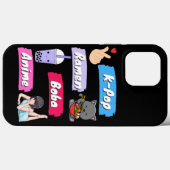 K-Pop, Ramen, Boba en Anime Pop Culture Fan Case-Mate iPhone Case (Achterkant (horizontaal))