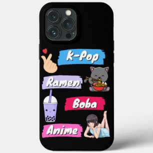 K-Pop, Ramen, Boba en Anime Pop Culture Fan Case-Mate iPhone Case