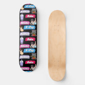 K-Pop, Ramen, Boba en Anime Pop Culture Fan Persoonlijk Skateboard (Voorkant)