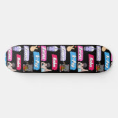 K-Pop, Ramen, Boba en Anime Pop Culture Fan Persoonlijk Skateboard (Horizontaal)